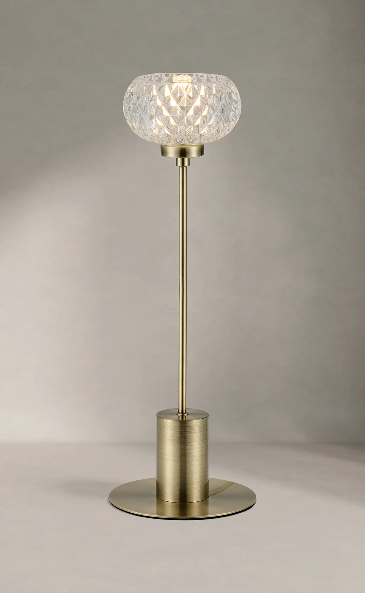 Wade Antique Brass Table Lamps Deco Armed Table Lamps